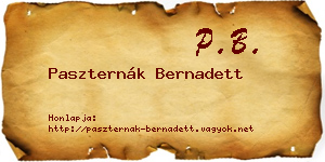Paszternák Bernadett névjegykártya
